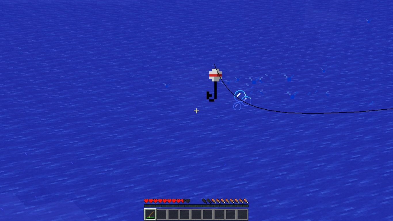 minecraft olta ile balık avlama